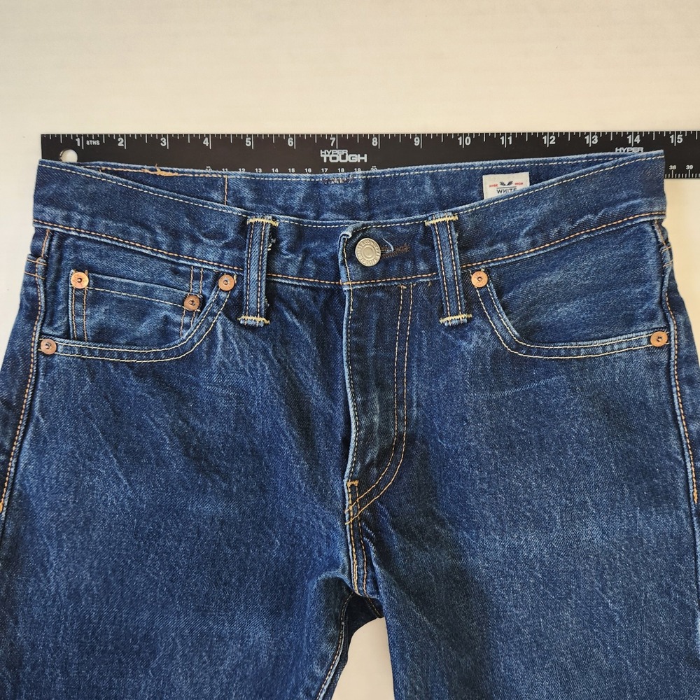 Levis 511 Slim White Oak Cone Denim Selvedge Jeans USA Made 29x32 Fits 29x30.5 - Picture 6 of 13